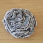 Knitted Flower Pin